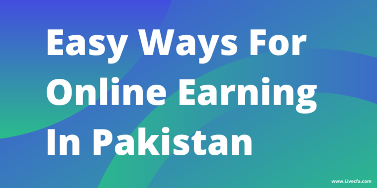 Easy Ways For Online Earning In Pakistan